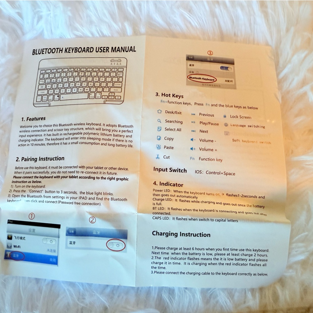 Slim Wireless Keyboard Multi-Device Compatible NIB - Picture 9 of 11
